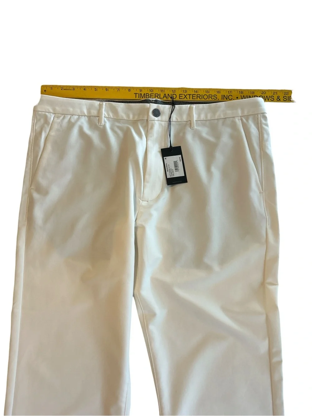 Bonobos Golf Pants Men’s 38x32 “Coconut Milk” Color Slim Fit Performance Stretch